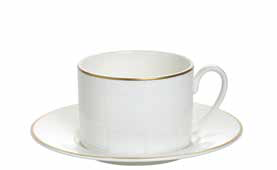 Alligator White Tea cup & Saucer&#44; Set of 2