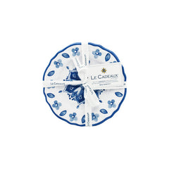 Moroccan Blue Appetizer Plates (Set Of 4)