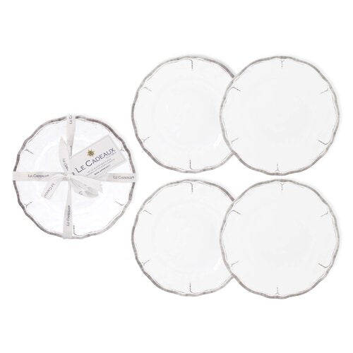 Le Cadeaux Rustica Antique White Appetizer Plates (Set Of 4) - 20% OFF