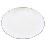 Le Cadeaux Rustica Antique White Oval Platter - 20% OFF