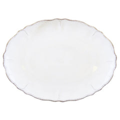 Le Cadeaux Rustica Antique White Oval Platter - 20% OFF