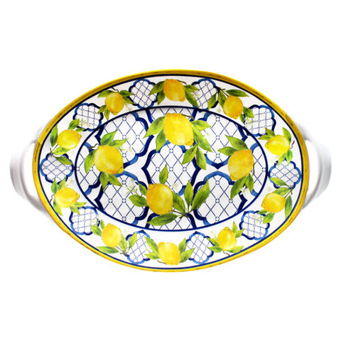 Le Cadeaux Palermo Large Two Handled Oval Serving Platter - 20% OFF