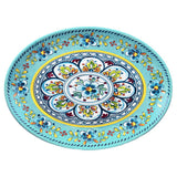 Le Cadeaux Madrid Turquoise Oval Platter - 20% OFF