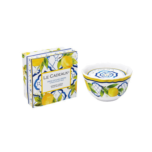Le Cadeaux Fresh Sicilian Lemon Fragranced Candle - Palermo - 20% OFF