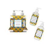 Fresh Sicilian Lemon Fragrance Hand Wash & Hand Cream w/ Matching Melamine Soap Dish Gift Set