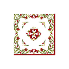 Vischio Patterned Paper Cocktail & Dinner Napkin Gift Set (Set of 20)