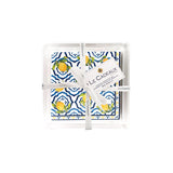 Le Cadeaux Palermo Patterned Paper Cocktail Napkins In Acrylic Holder Gift Set (Set Of 30) - 20% OFF