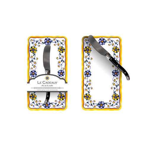 Capri Butter Dish and Spreader Gift Set