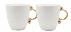 Geometrica Gold Mug&#44; set of 2