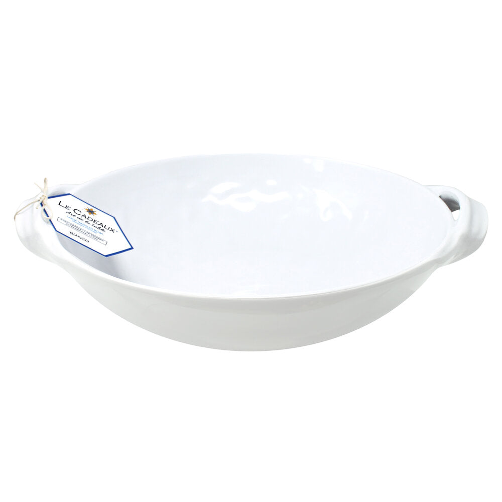 Bianco Per Tutti Large Two Handled Oval Bowl