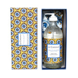 Fresh Sicilian Lemon Fragrance Hand Wash in Glass Bottle w/ Matching Tea Towel Decorative Boxed Gift Set