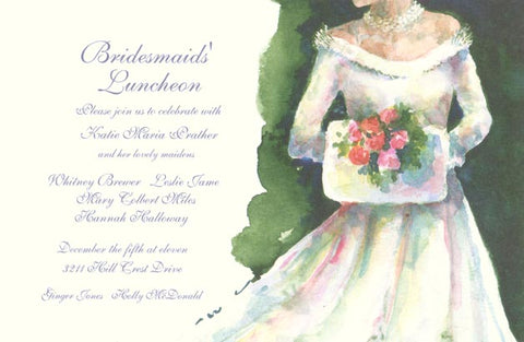 Winter Bride Personalized Bridal Invitations (Set of 50)