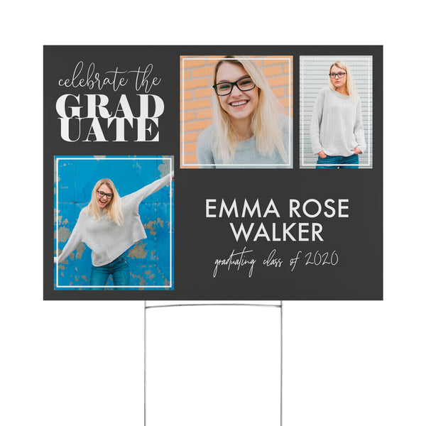 Personalized Grad Time Yard Sign