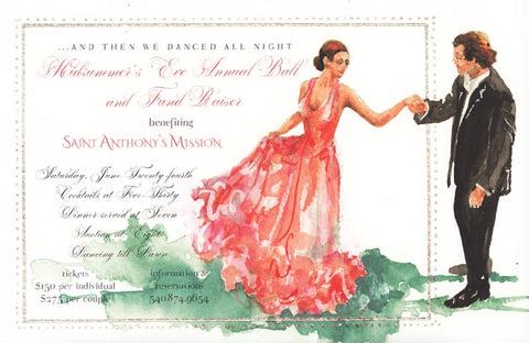 Waltz Personalized Bridal Invitations (Set of 50)