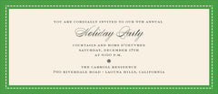 Christmas Twinkle Party Banner Die-Cut Personalized Invitations (Set of 50)