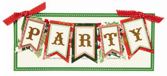 Christmas Twinkle Party Banner Die-Cut Personalized Invitations (Set of 50)