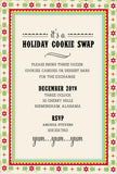 Candy Cane Die-Cut Pocket Personalized Invitations (Set of 50)