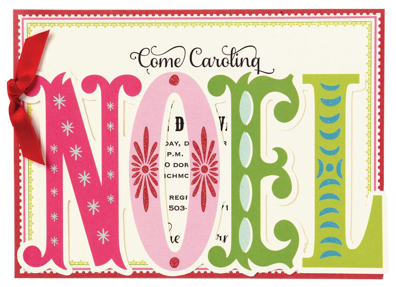 Noel Die-Cut Personalized Invitations (Set of 50)