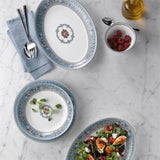 Florentine Turquoise Oval Platter 13.75"