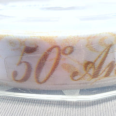 Decorative 25th & 50th Anniversary Ribbons
