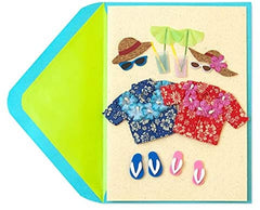 Hawaiian Couple Anniversary Card