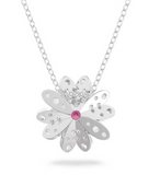 Eternal Flower pendant, Flower, Pink, Mixed metal finish LAST IN STOCK