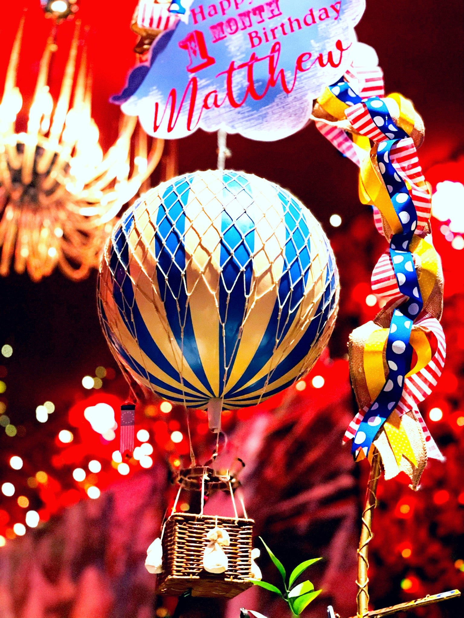 Hot Air Balloon Centerpiece Rental