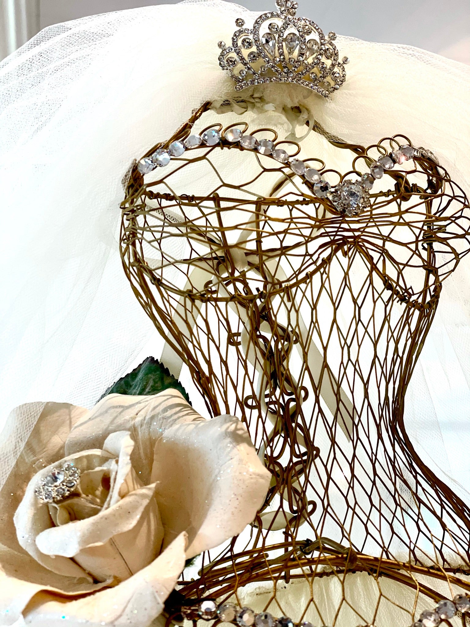 Romance Dressform Display Centerpiece Rental