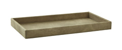 Suede Pewter Vanity Tray