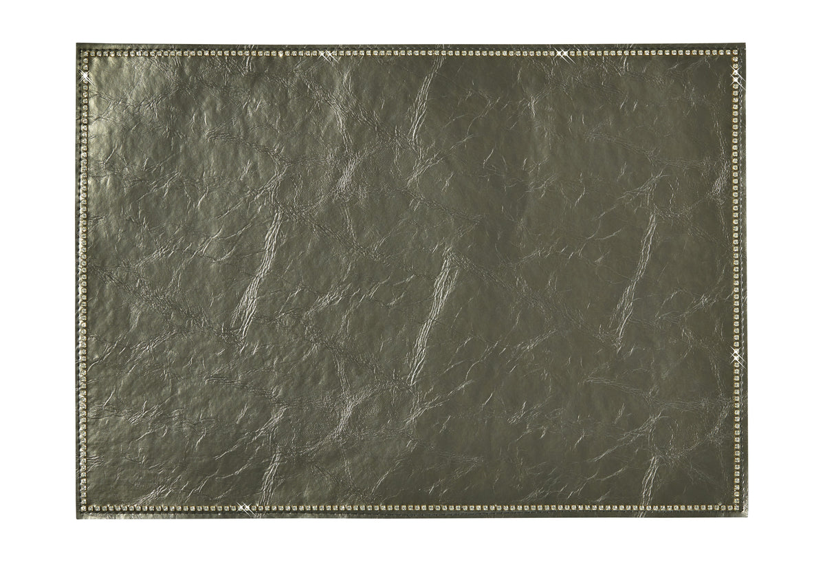 Papier Platinum Rectangular Placemat W/ Crystals