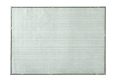 Silk Silver Rectangular Placemat W/ Crystals