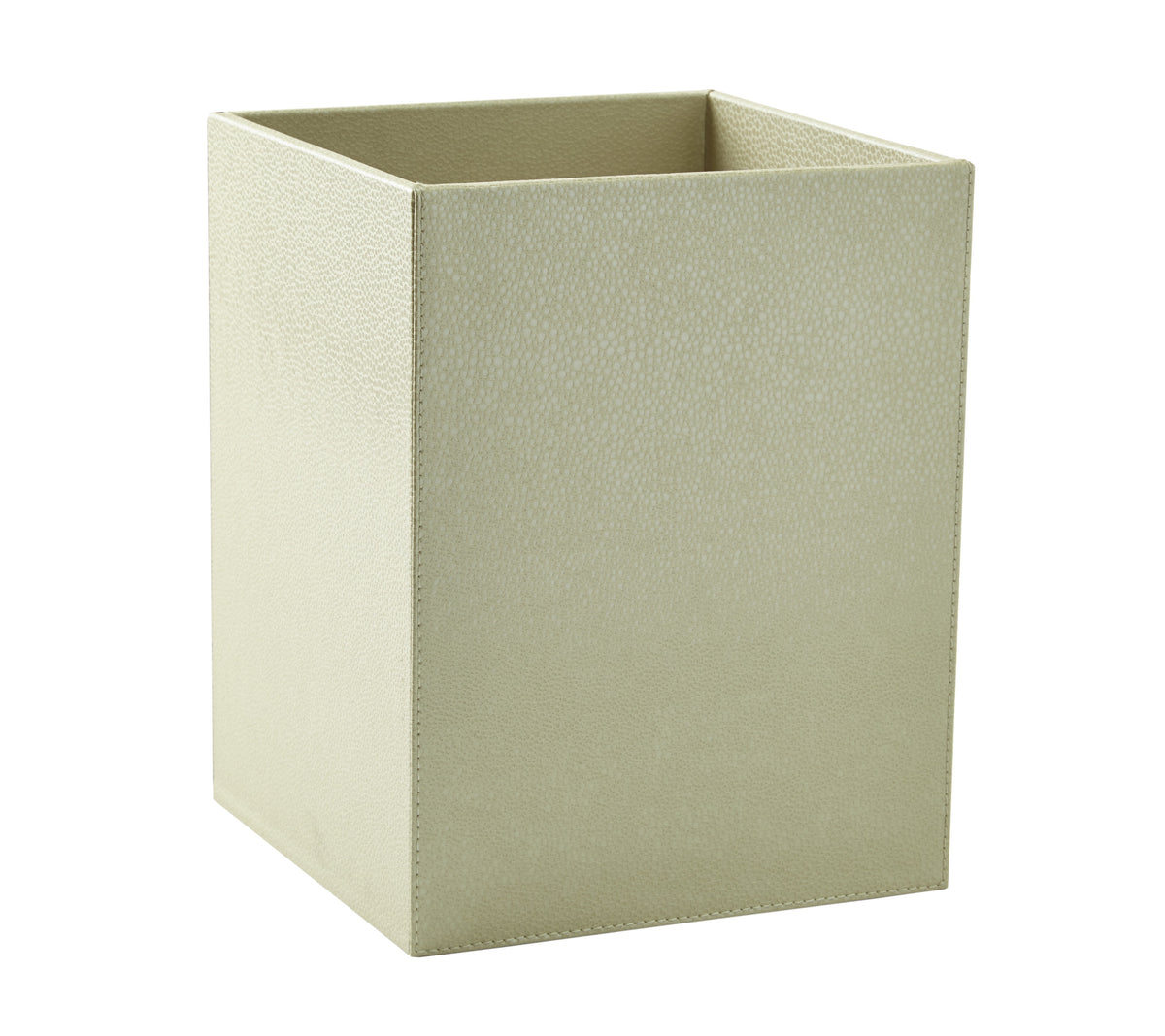 Shagreen Ivory Waste Basket