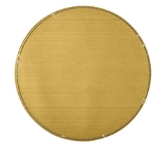 Silk Gold Round Placemat W/ Crystals