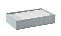 Silk Silver Guest Towel Holder W/ Napkins