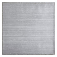 Silk Silver Square Placemat with Crystals