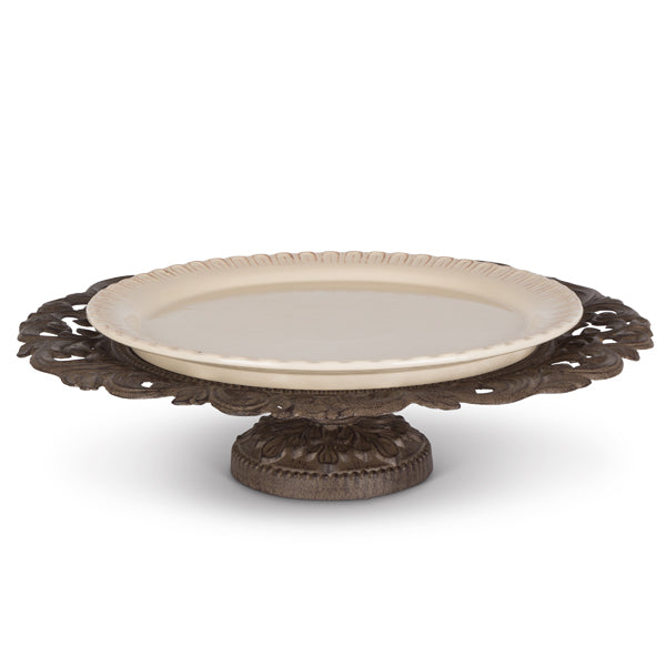 GG Collection 19" Dia Pedastal Serving Platter - 20% OFF
