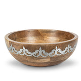 GG Collection Heritage Wood/Metal Wide Serving Bowl - 20% OFF