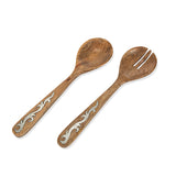 GG Collection Heritage Wood Inlay 2pc Set Utensils - 20% OFF
