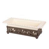GG Collection Acanthus Stoneware Loaf dish/metal base - 20% OFF