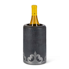 GG Collection Blackwashed Mango Wood Inlay Wine Chiller - 20% OFF