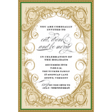 Victorian Holly Personalized Invitations (Set of 50)