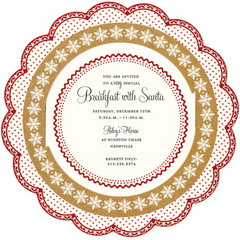 Kraft Plate Die-Cut Personalized Invitations (Set of 50)