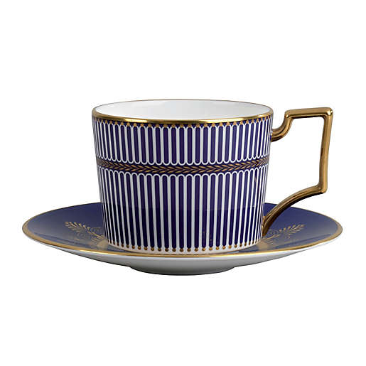 Anthemion Blue Teacup & Saucer