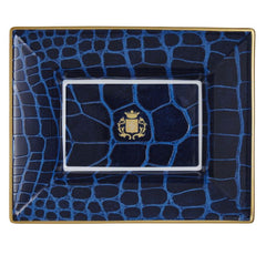 Alligator Sapphire Vide Poche/ Jewelry Tray