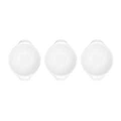 Bianco Mini Two Handled Bowls Set of 3