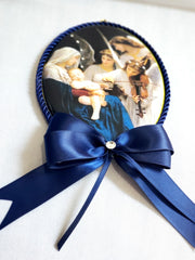 Keepsake Porcelain Plaque - Song of the Angels Blue Capezzale