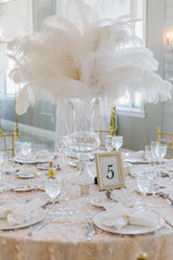 Feather Center Piece