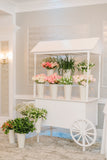 Flower Cart With Flowers For 100 Bouquets