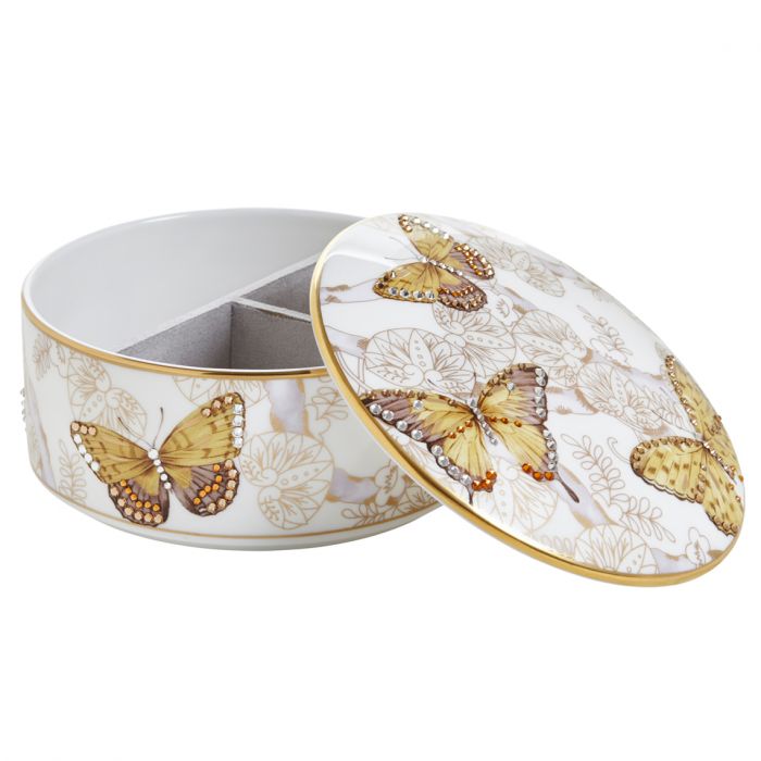 Butterfly Jeweled Jewelry Box