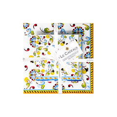 Le Cadeaux Toscana Patterned Paper Cocktail & Dinner Napkin Gift Set (Set of 20) - 20% OFF